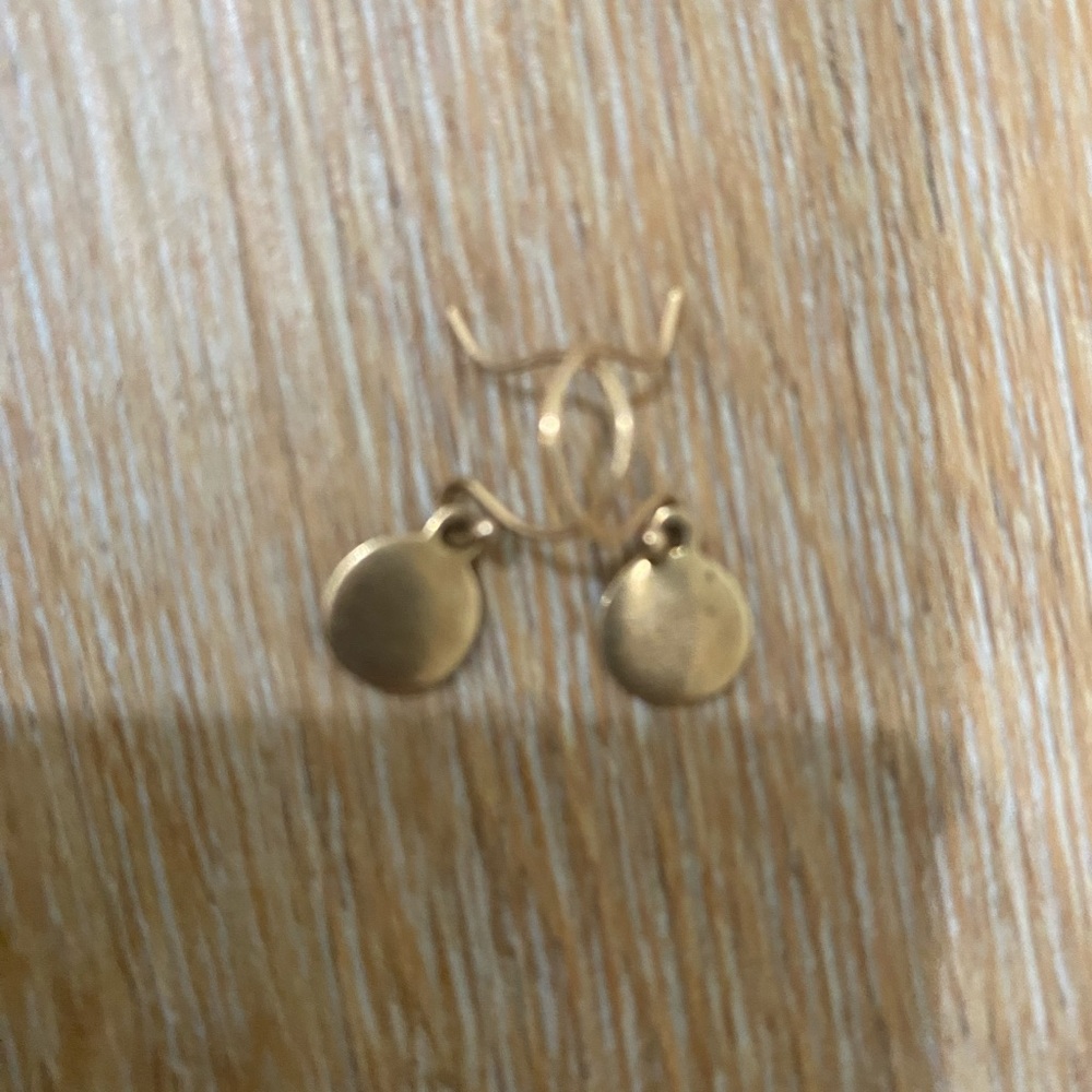 Me and Ro Gold Delicate Dangle Drop Earrings-14K